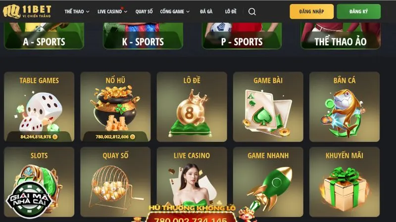 Danh mục trò chơi phong phú