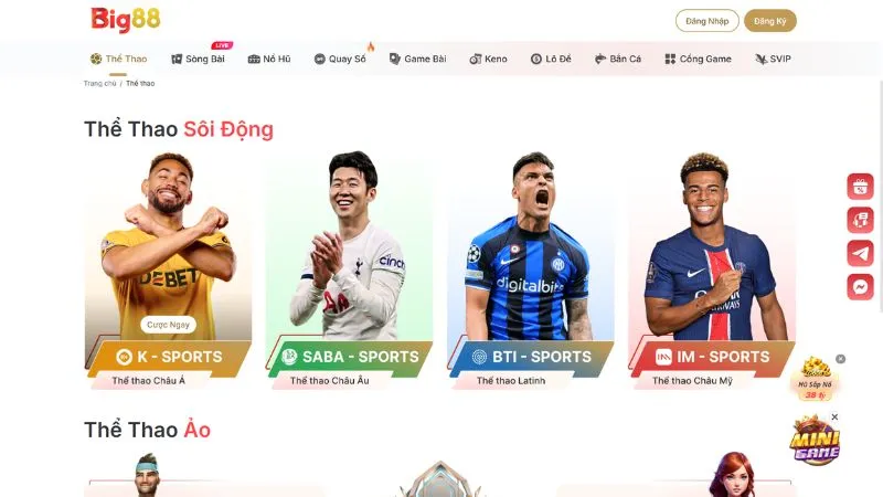 Thể thao và cá cược trực tiếp